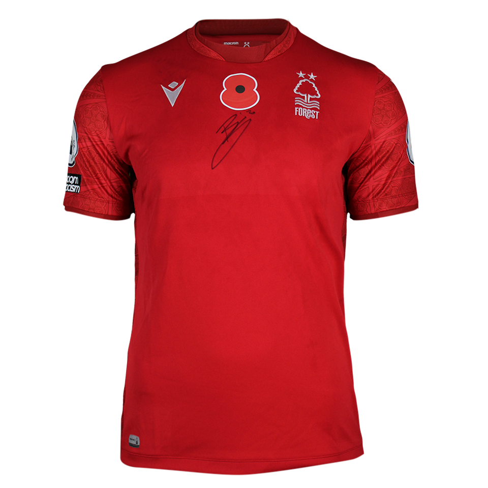Brennan Johnson Nottingham Forest shirt