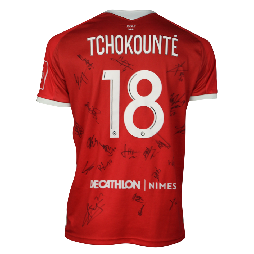 Maillot de Malik Tchokounte (Nîmes Olympique)