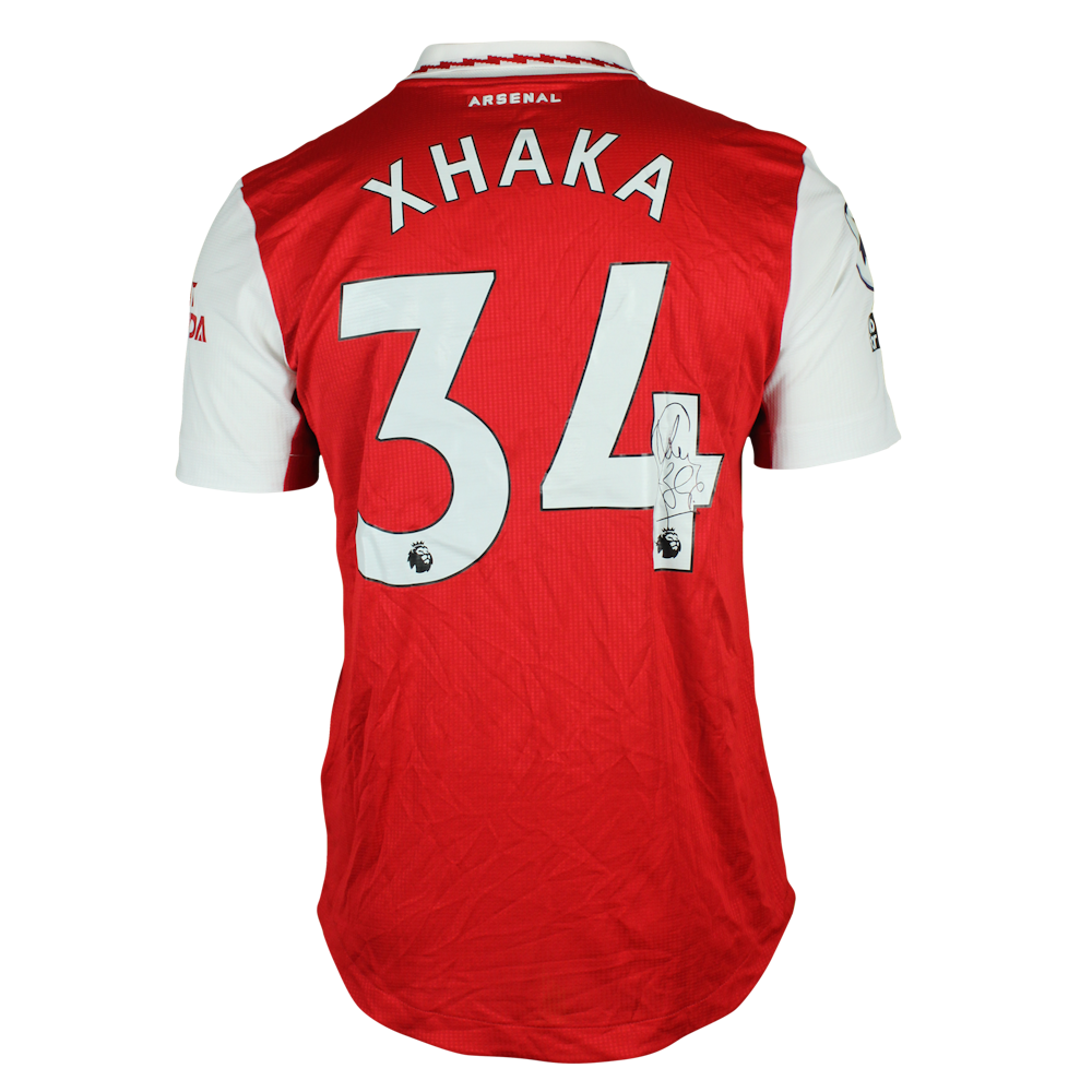 アーセナル 22/23 ホーム XHAKA 34 長袖シャツ 360437ad-d76c-482e-9335-
