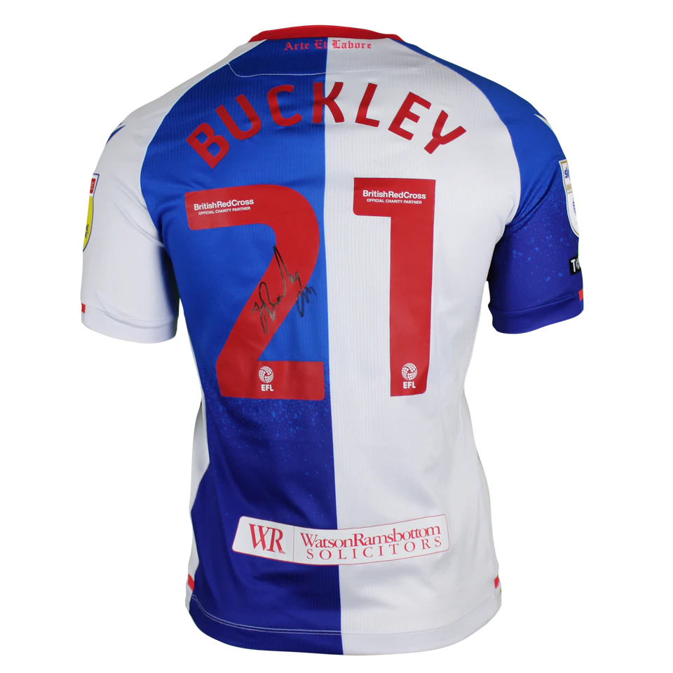Shirt van John Buckley Blackburn Rovers