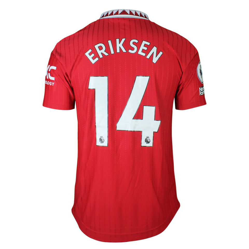 Christian Dannemann Eriksen Manchester United camisa.