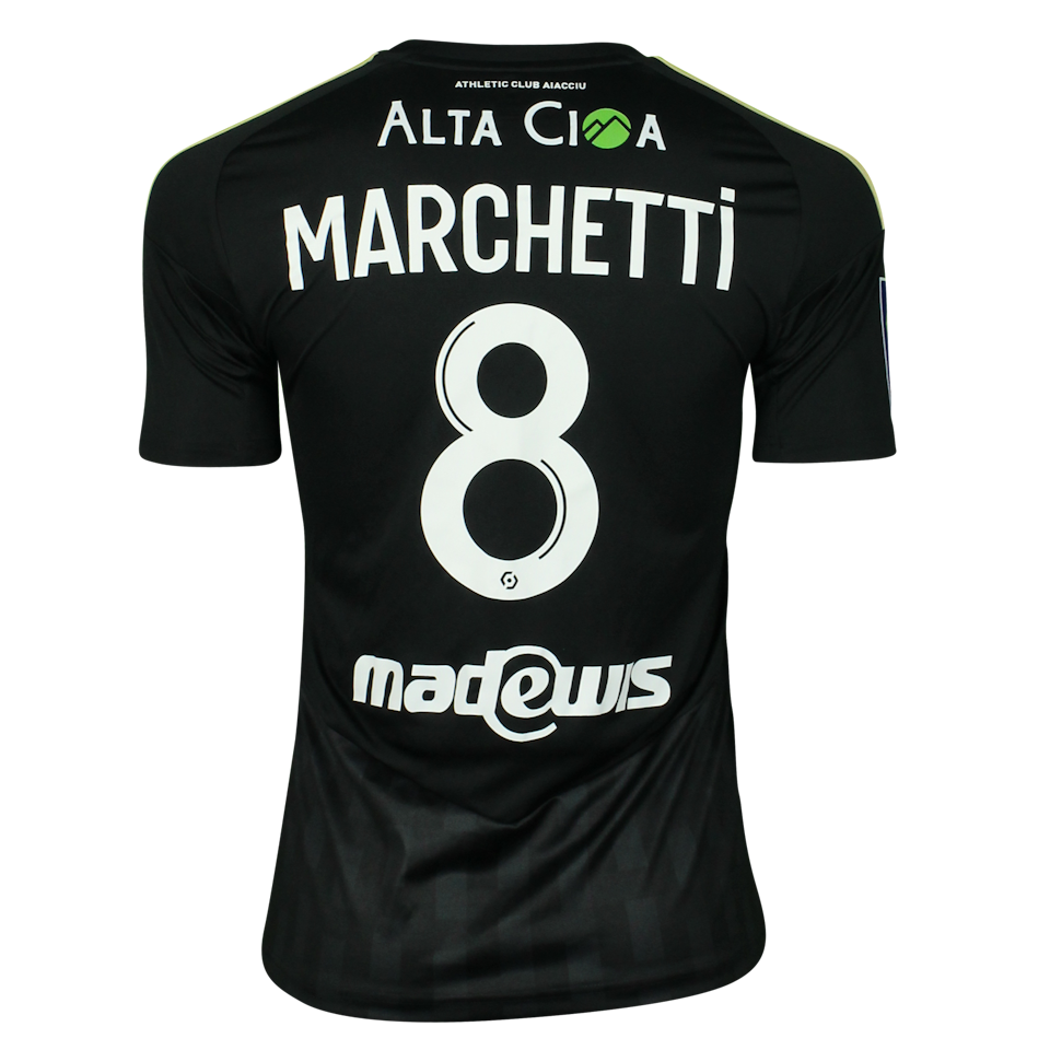AC Ajaccio 팀의 Vincent Marchetti 셔츠