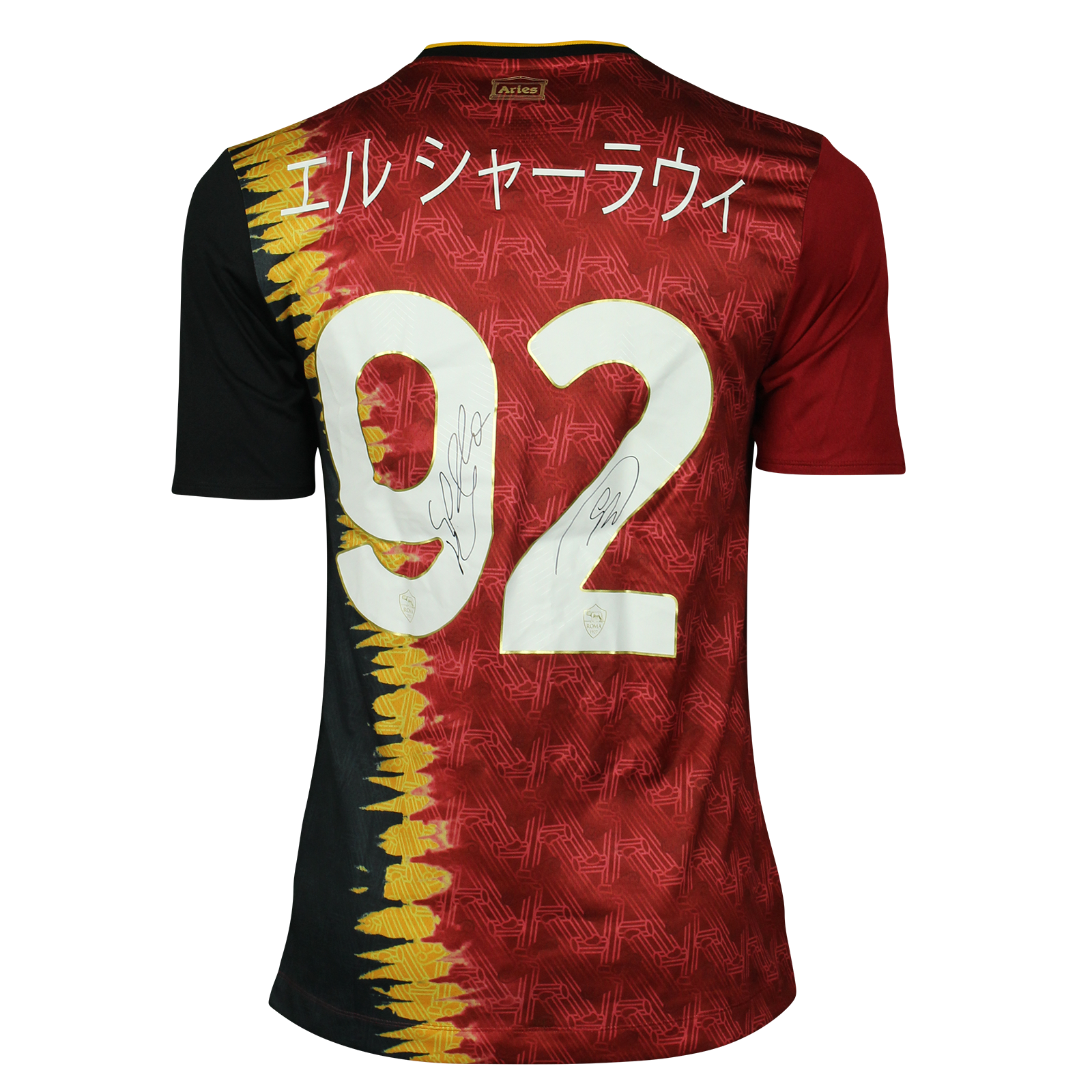EL SHAARAWY 実使用サイン入りシャツ 92 ASローマ EL SHAARAWY 実使用サイン入りシャツ 92 ASローマ