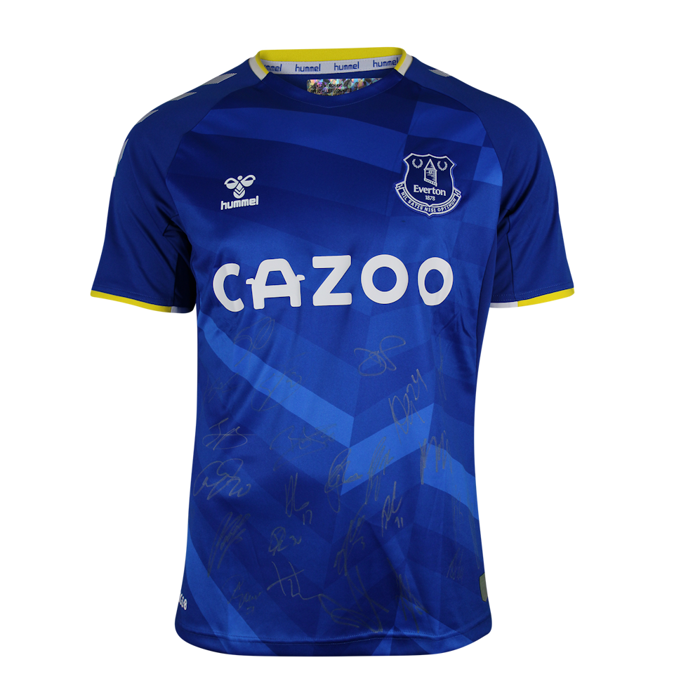 Everton Squad Signed Shirt