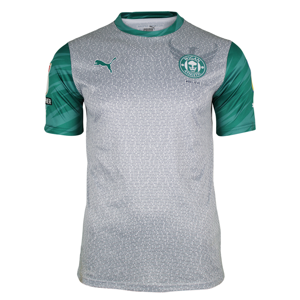 Thelo Aasgaard Wigan Athletic shirt