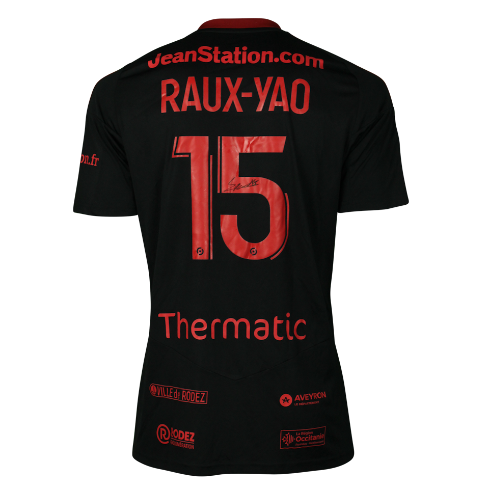 Rodez Aveyron Football 팀의 Serge Philippe Raux Yao 셔츠
