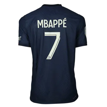 来自Paris Saint-Germain的Kylian Mbappé球衣