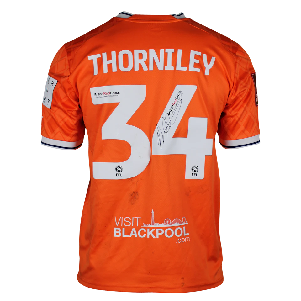 Camisola de Jordan Thorniley, Blackpool