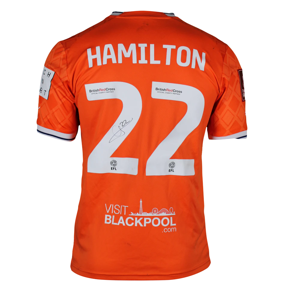 Shirt van CJ Hamilton Blackpool