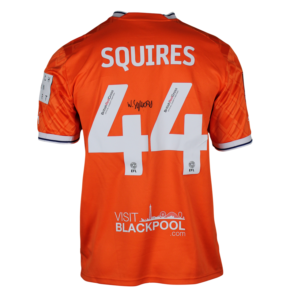 Will Squires Blackpool shirt