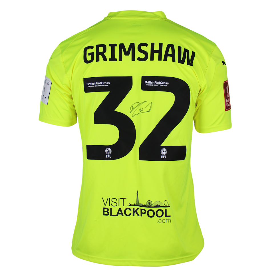 Daniel Grimshaw Blackpool shirt