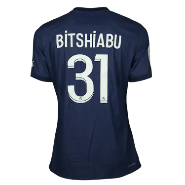 来自Paris Saint-Germain的El Chadaille Bitshiabu球衣