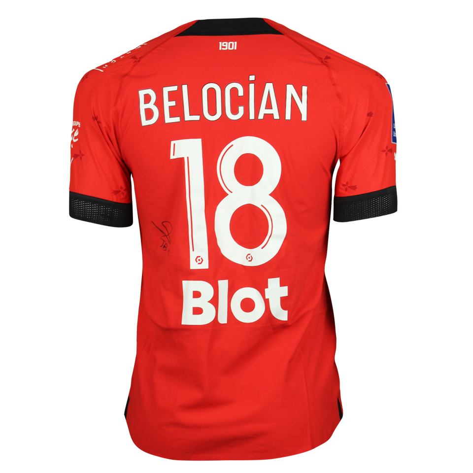 Jeanuel Belocian Stade Rennais F.C. shirt