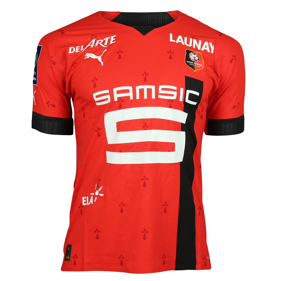 Jeanuel Belocian Stade Rennais F.C. shirt