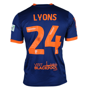 Andy Lyons Blackpool shirt