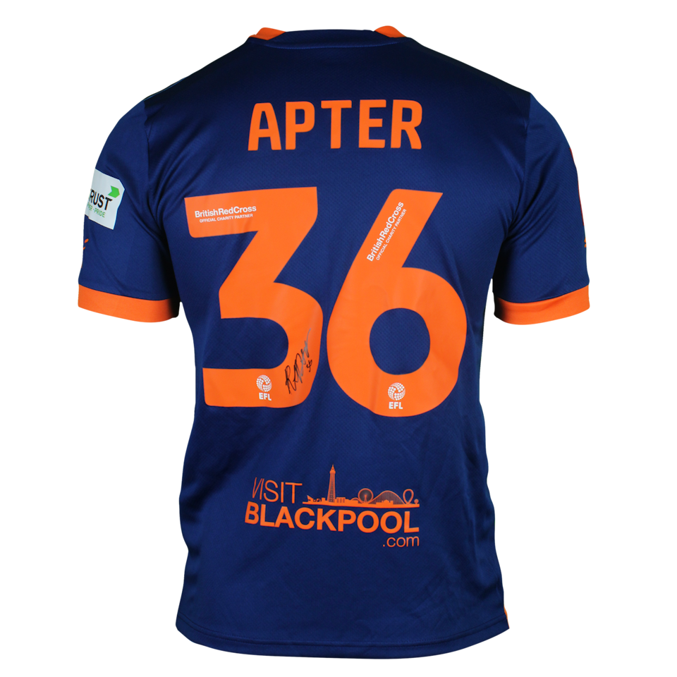 Robert Apter Blackpool shirt