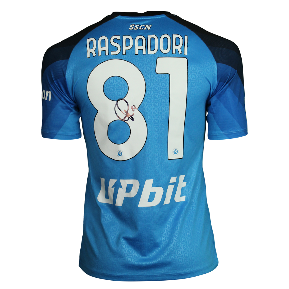 Maillot Italie Autographe Raspadori - Nazionale Italia - Taille M