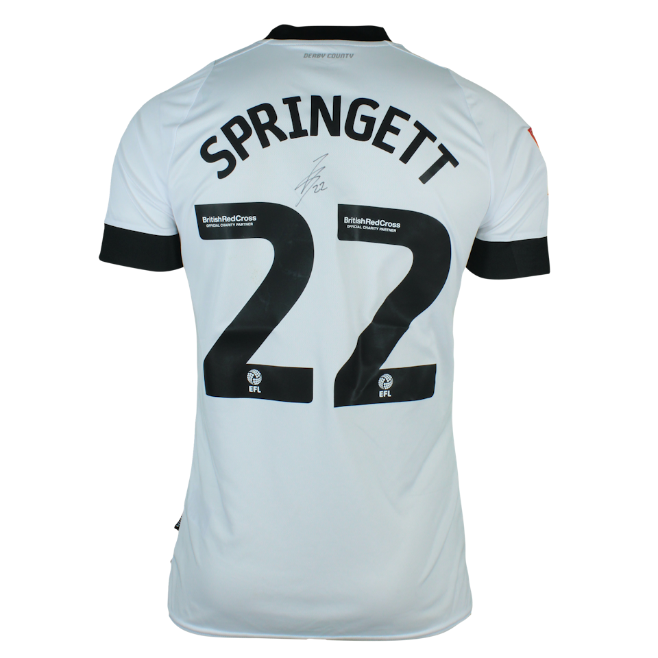 Tony Springett Derby County shirt
