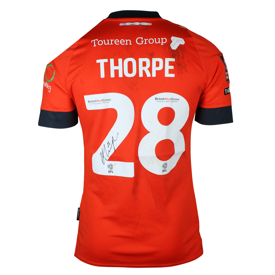 Elliot Thorpe Luton Town shirt
