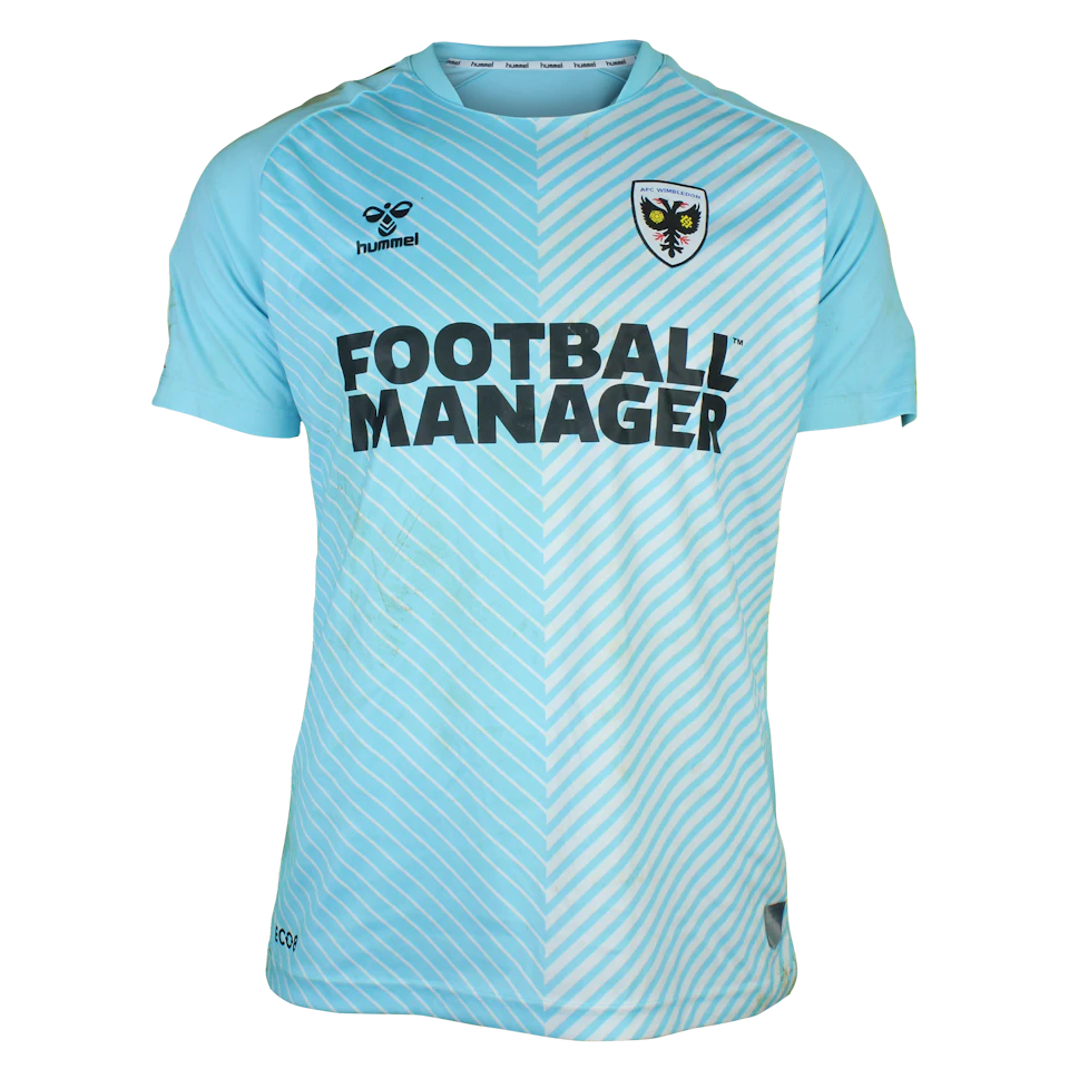 Nik Tzanev AFC Wimbledon shirt