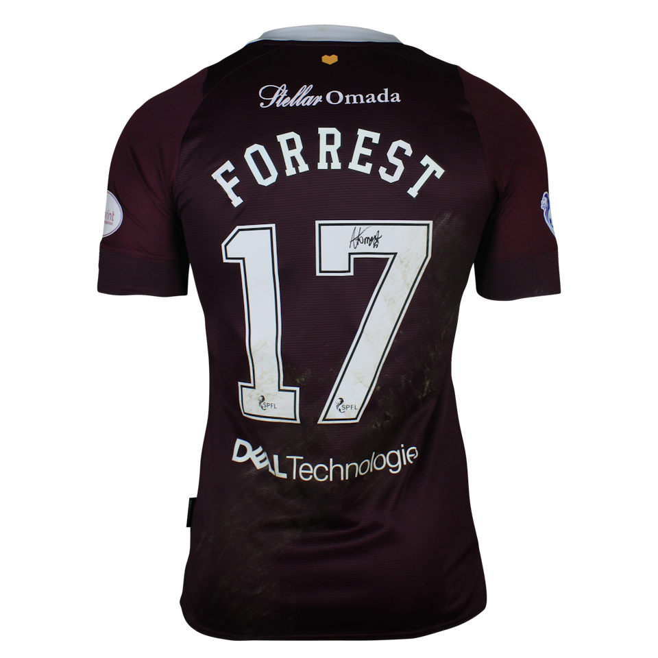 来自Heart of Midlothian的Alan Forrest球衣