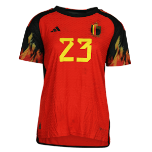 Kassandra Ndoutou Eboa Missipo Belgian Red Flames shirt