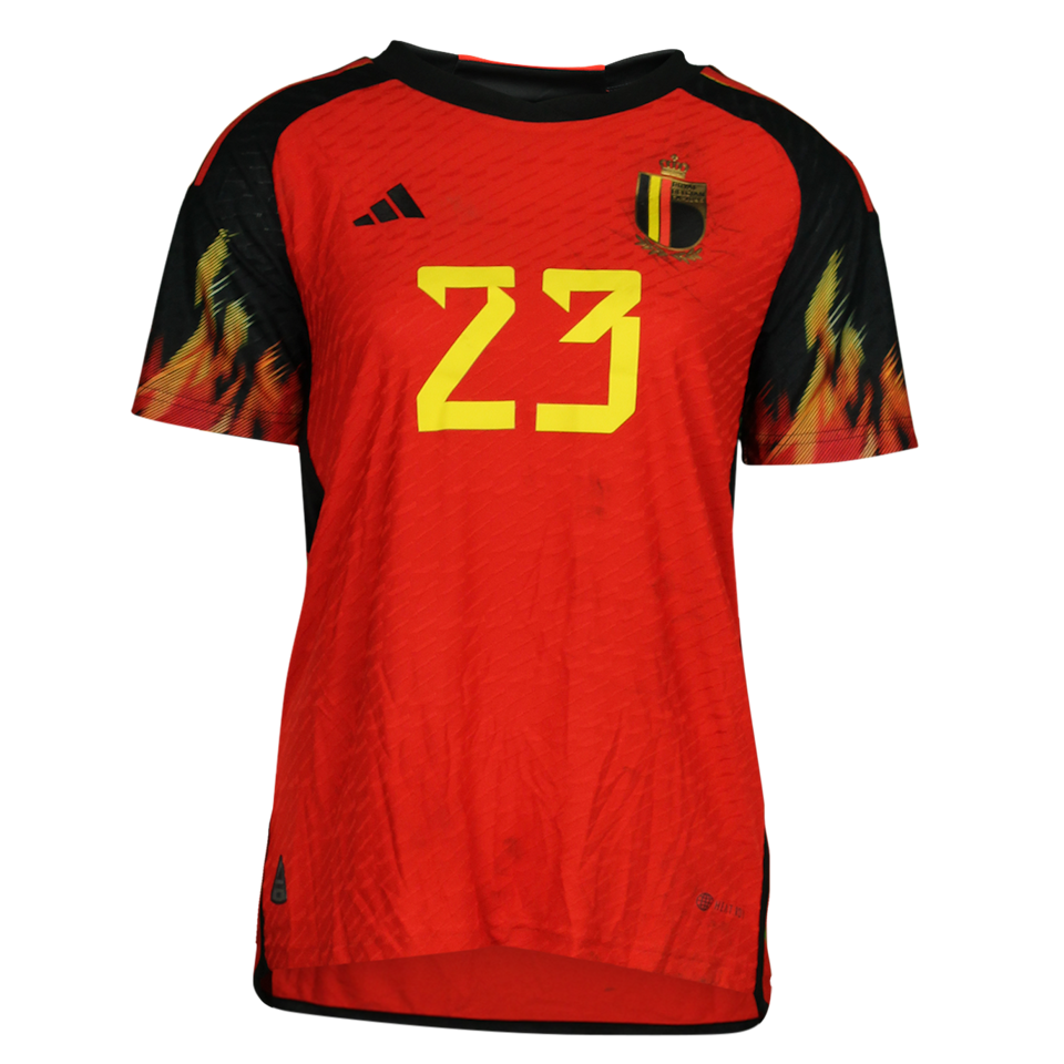 Kassandra Ndoutou Eboa Missipo Belgian Red Flames shirt