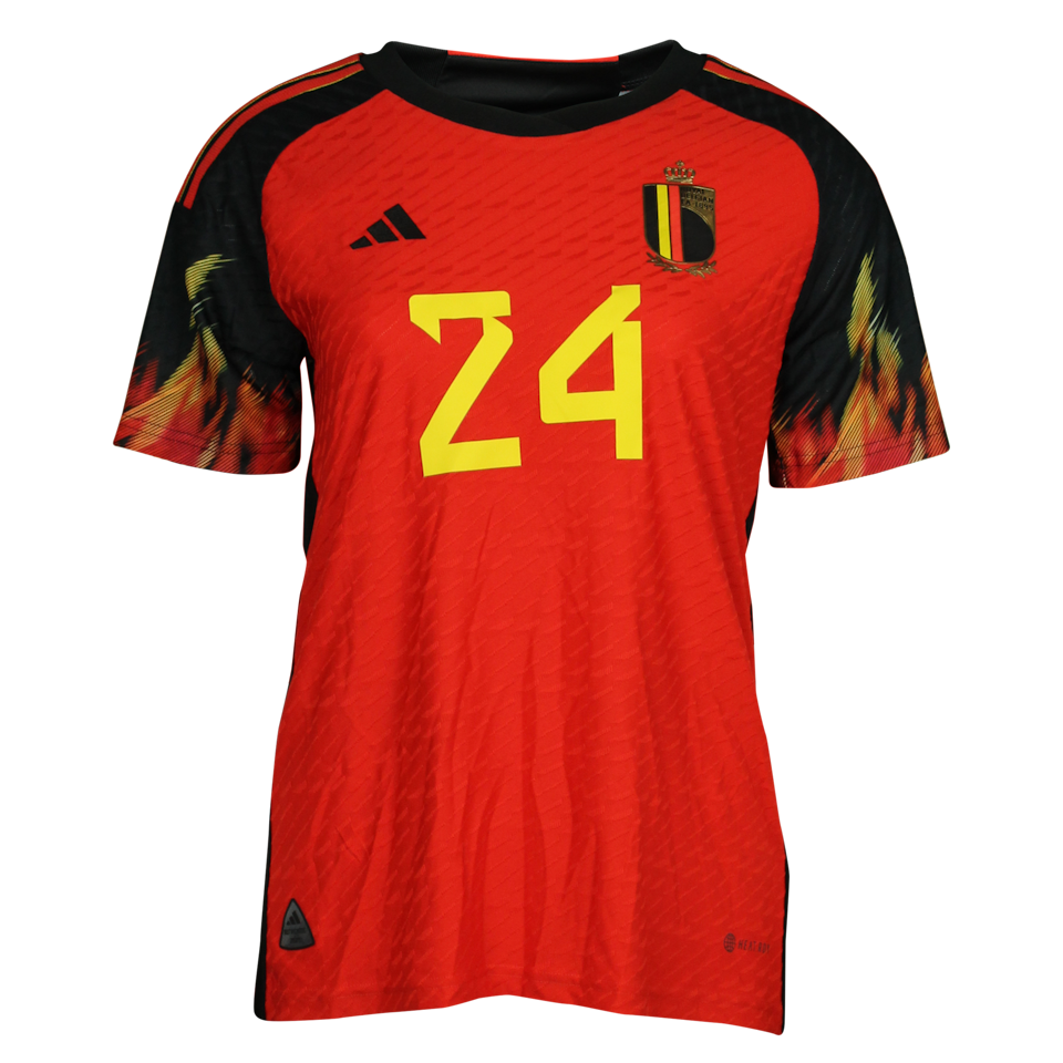 Fran Meersman Belgian Red Flames shirt