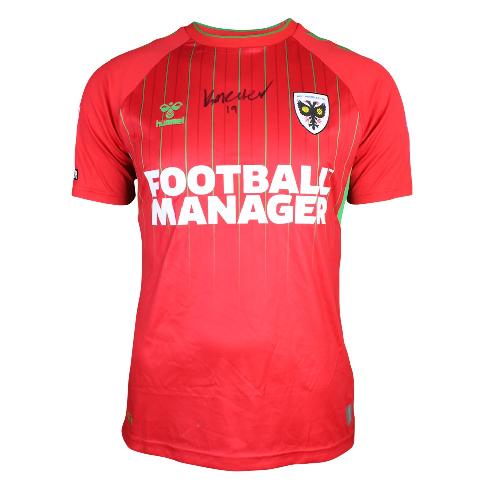 Kasey McAteer AFC Wimbledon shirt