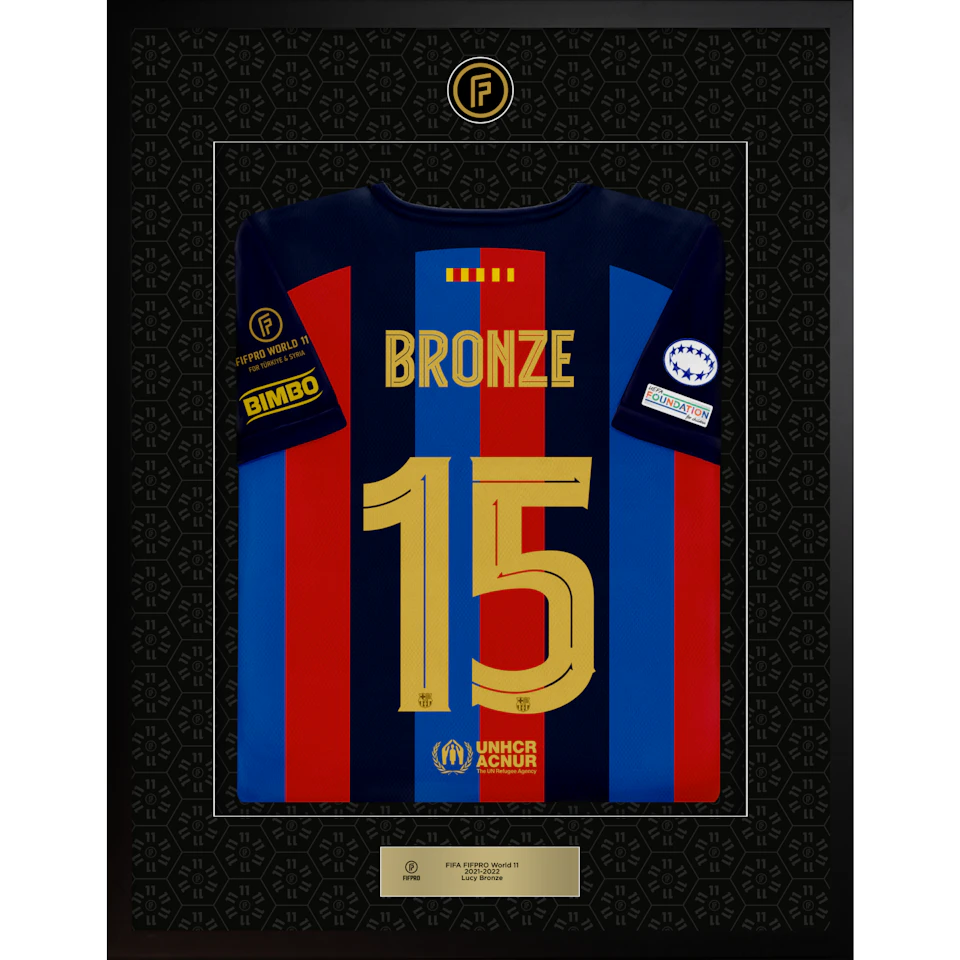 Lucy Bronze - World 11 - Framed Signed Shirt