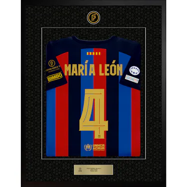 Mapi Leon - World 11 - Framed Signed Shirt