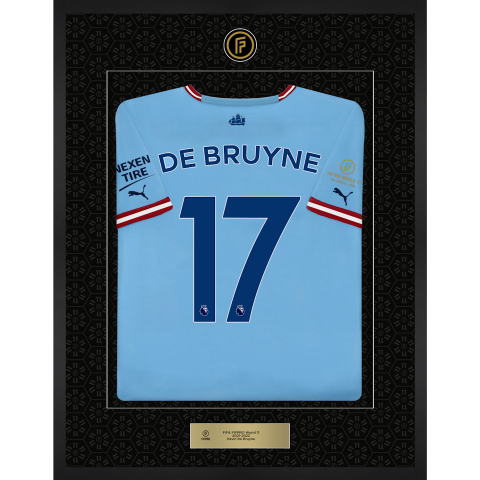 Kevin de Bruyne - World 11 - Framed Signed Shirt