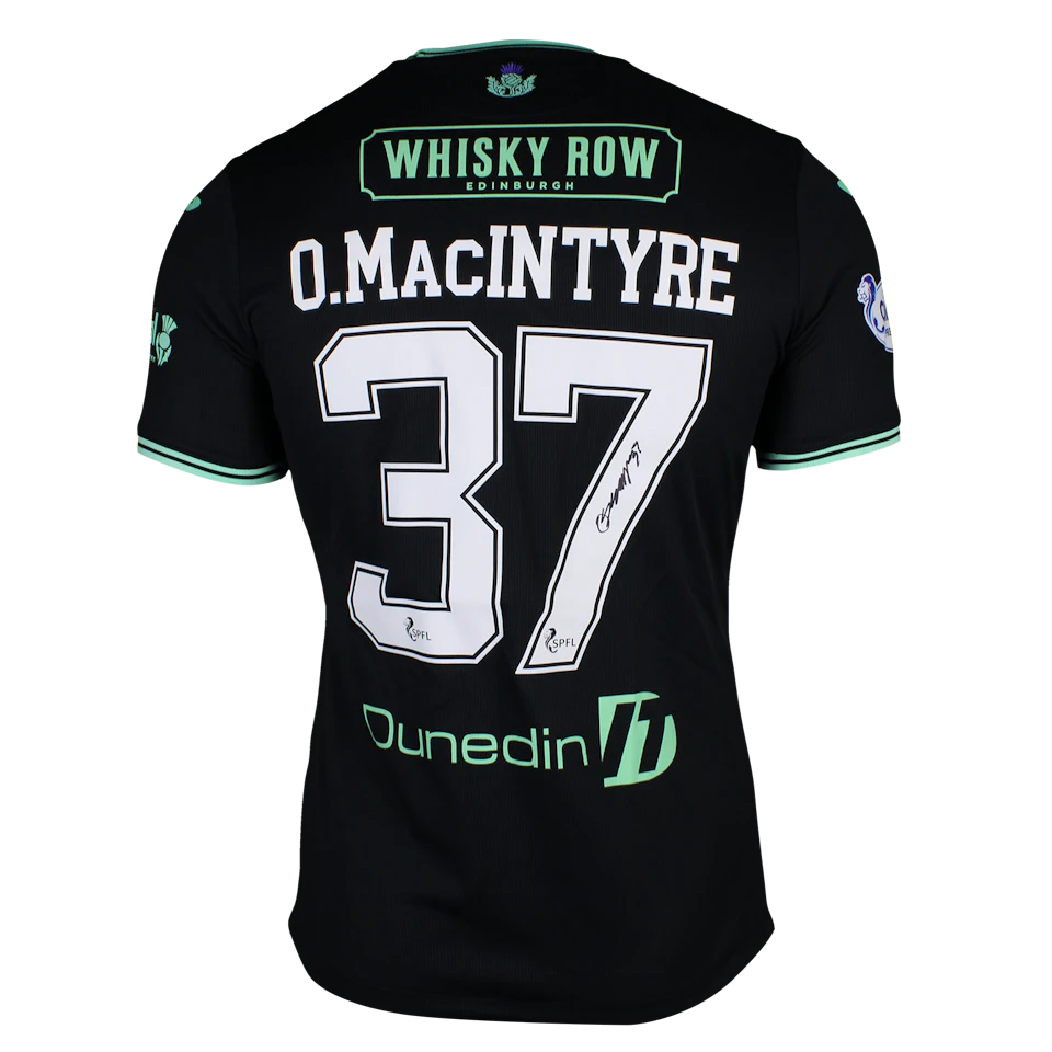 Oscar MacIntyre Hibernian jersey