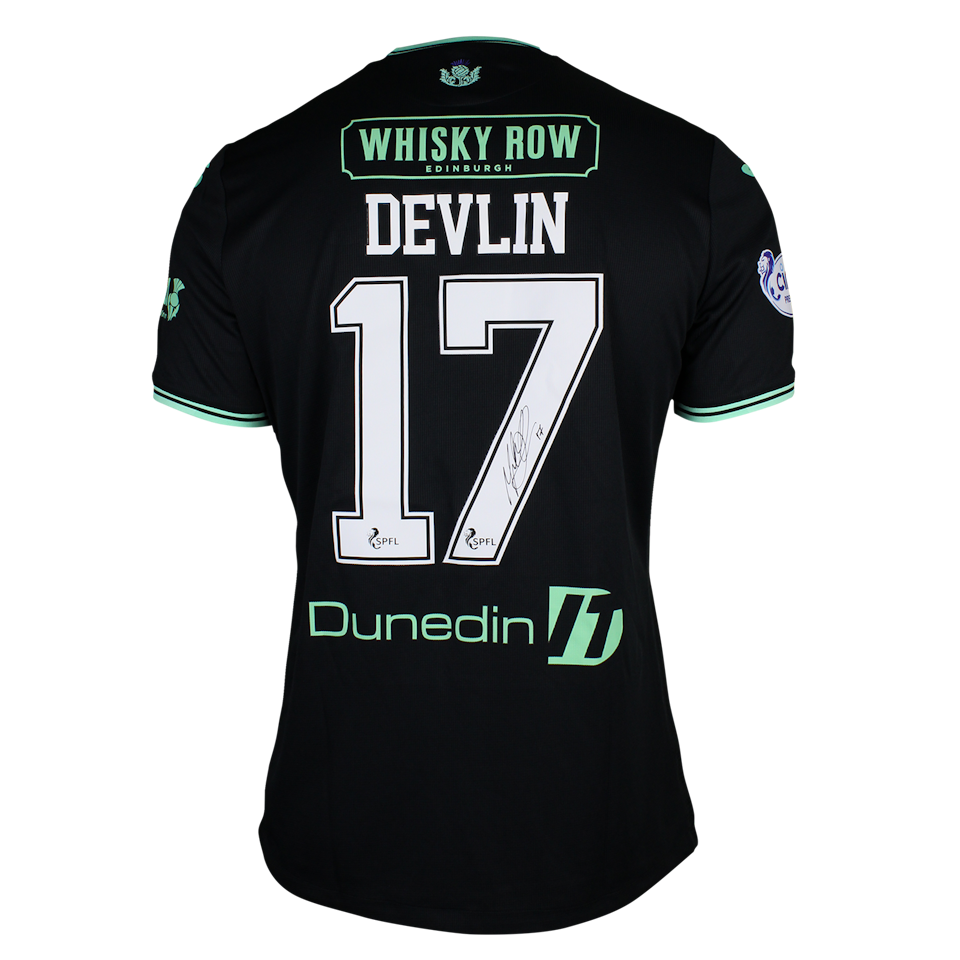 Michael Devlin Hibernian shirt
