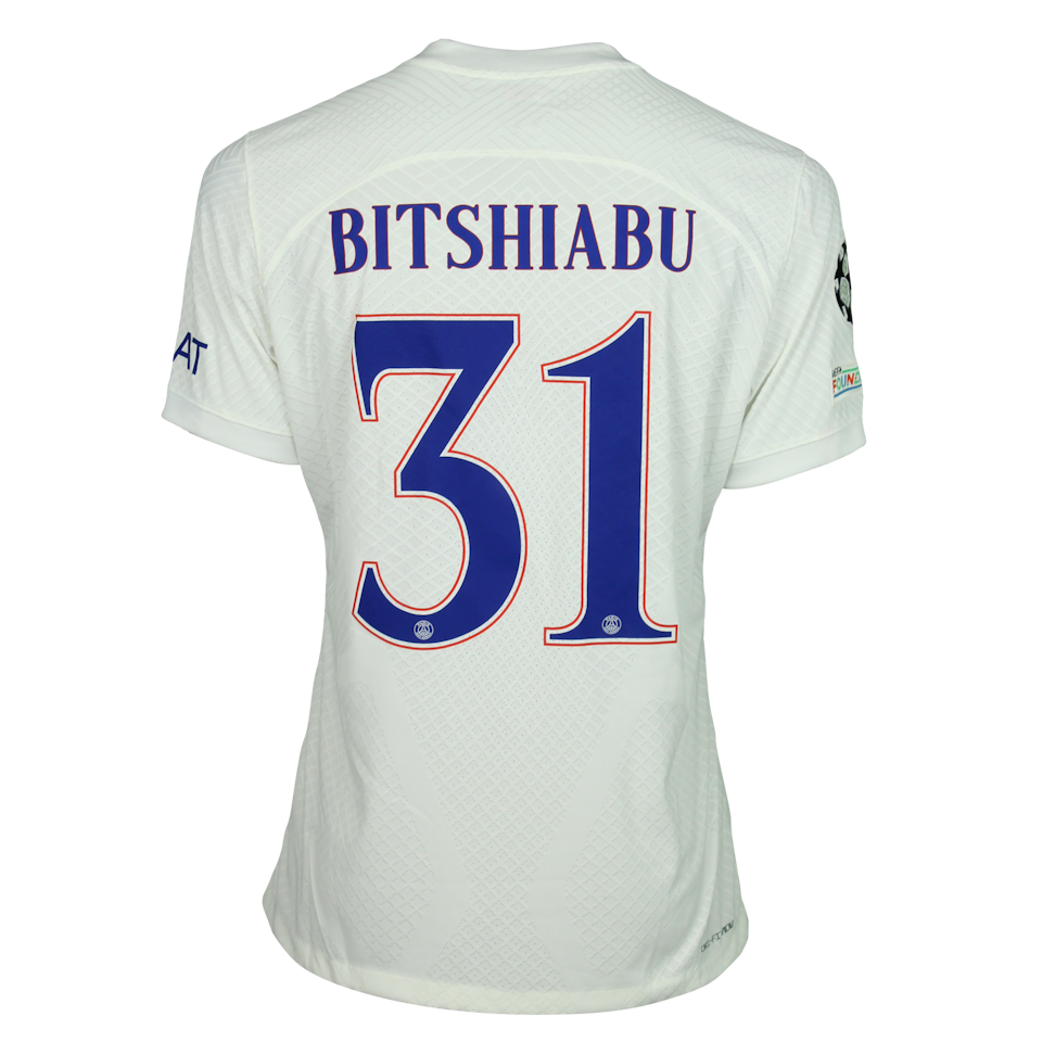 El Chadaille Bitshiabu Paris Saint-Germain shirt