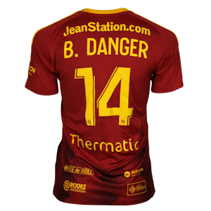 Bradlay Danger Rodez Aveyron Football shirt