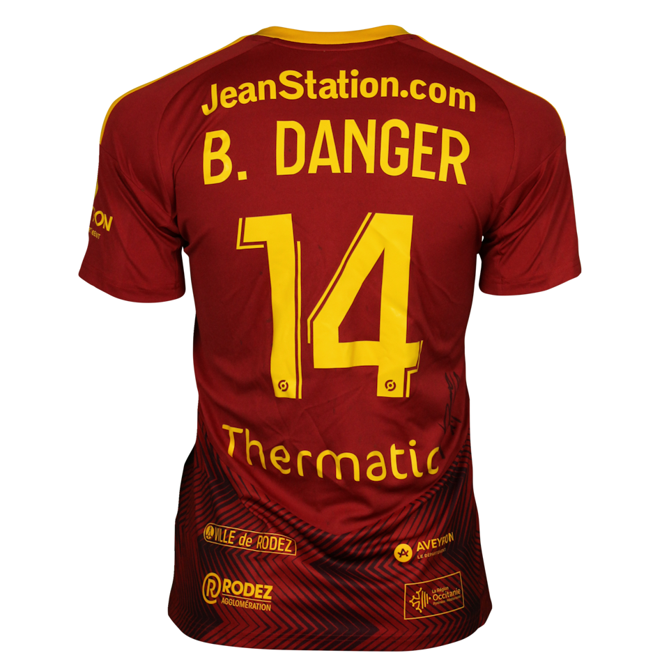 Bradlay Danger Rodez Aveyron Football shirt