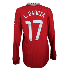 Lucía García Córdoba Manchester United WFC jersey