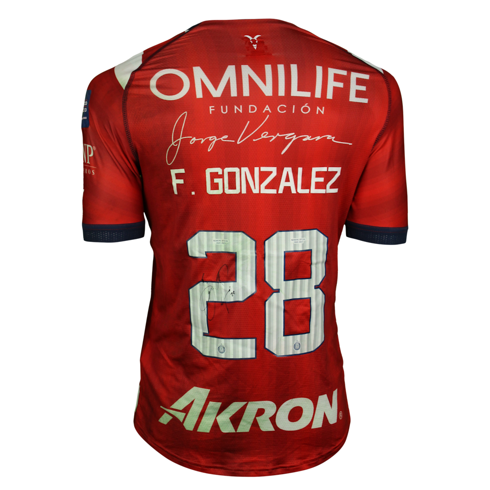 Fernando Rubén González Pineda Chivas Guadalajara jersey