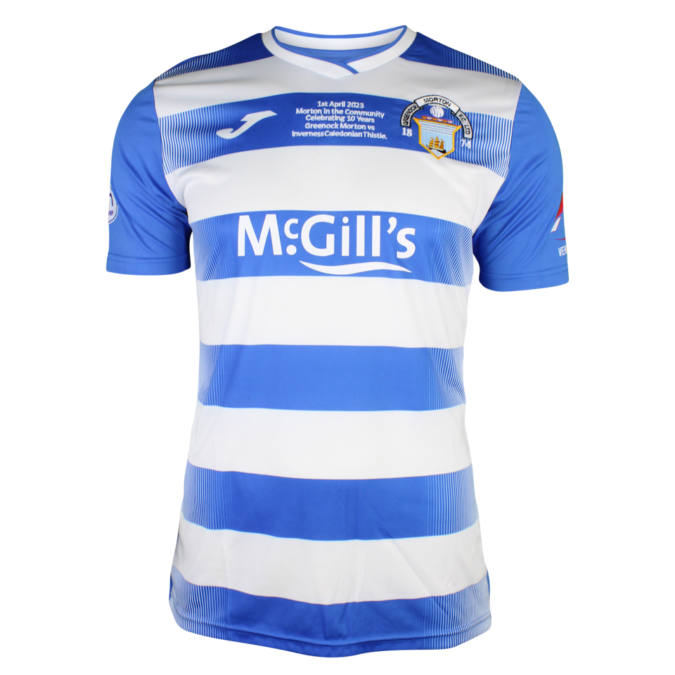 Liam Grimshaw Greenock Morton shirt