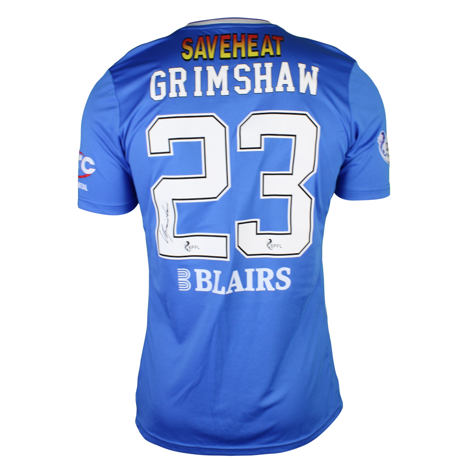 Liam Grimshaw Greenock Morton shirt