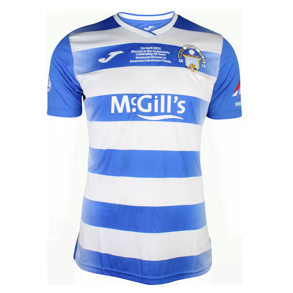 Darragh O'Connor Greenock Morton shirt