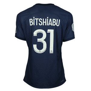 El Chadaille Bitshiabu Paris Saint-Germain shirt