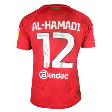 AFC Wimbledon 팀의 Ali Al-Hamadi 셔츠