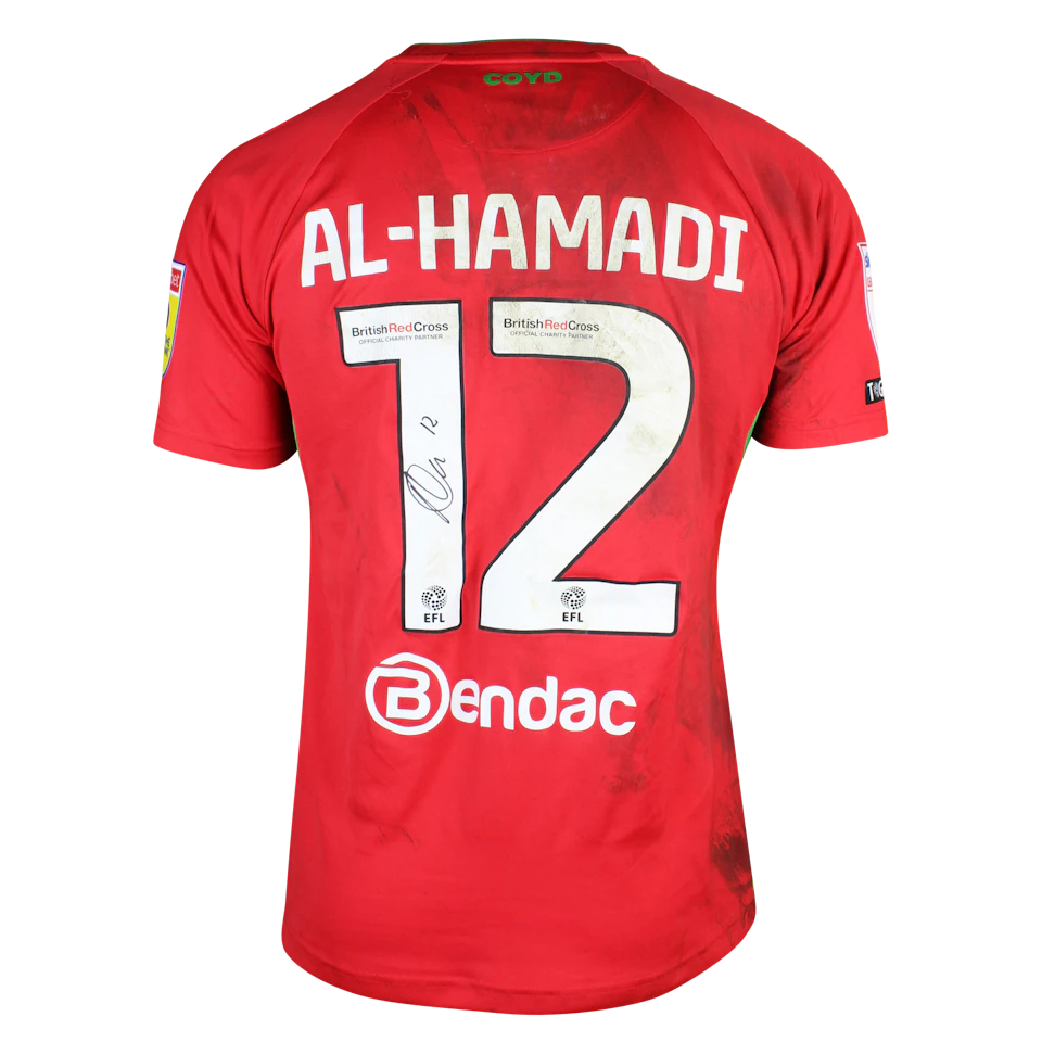 AFC Wimbledon 팀의 Ali Al-Hamadi 셔츠