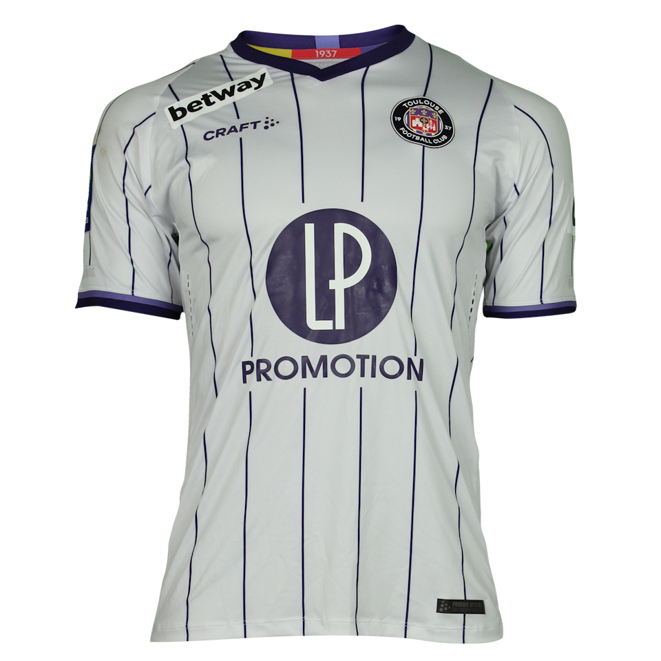Branco van den Boomen Toulouse FC camisa.