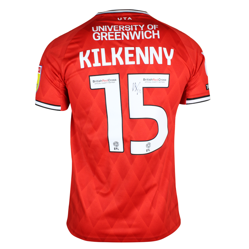 Gavin Kilkenny Charlton Athletic shirt