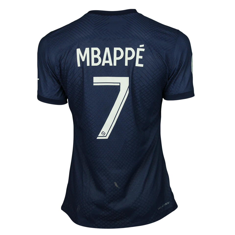 Kylian Mbappé Paris Saint-Germain shirt