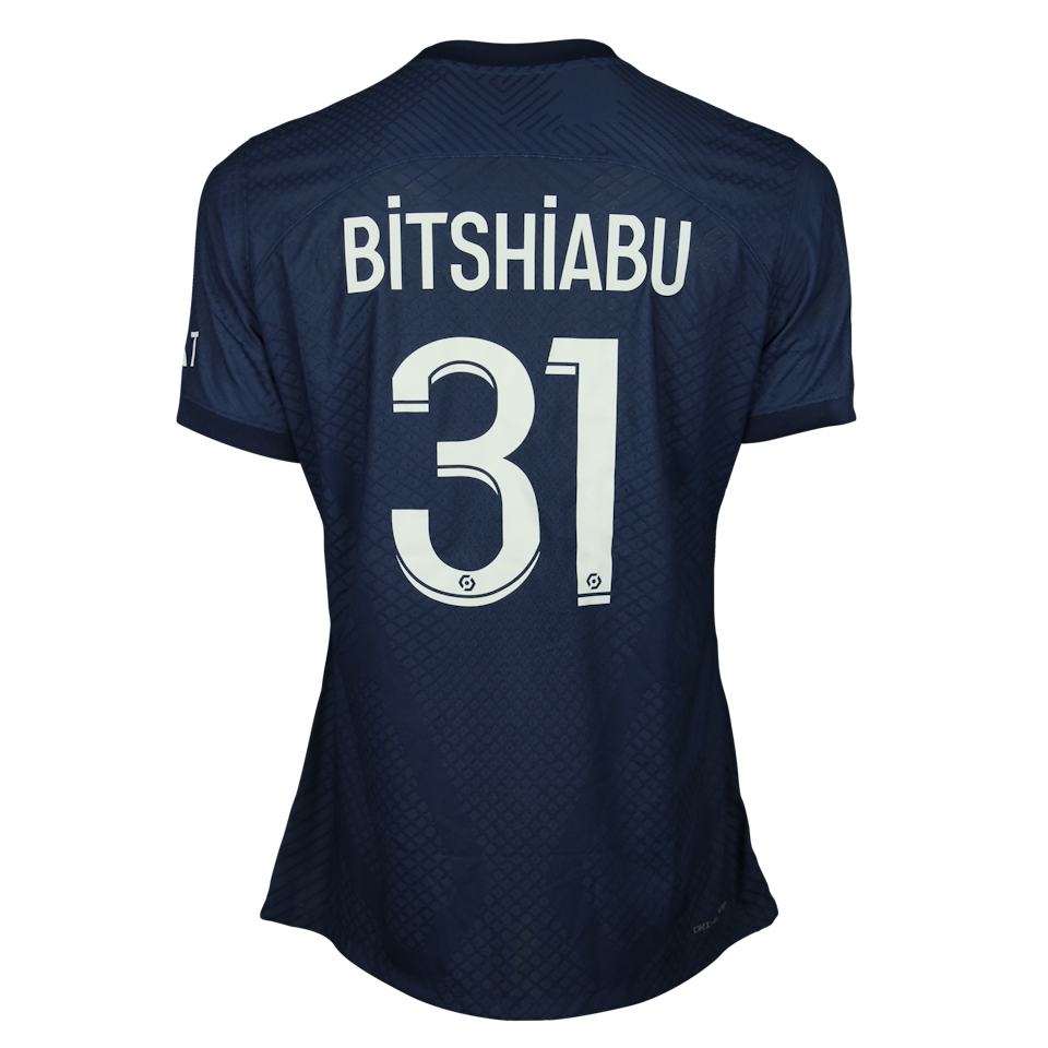 El Chadaille Bitshiabu Paris Saint-Germain shirt