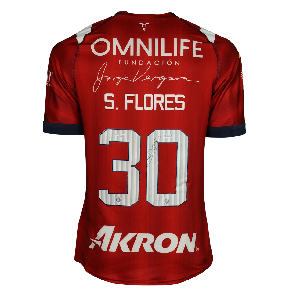 来自Chivas Guadalajara的Sergio Adrián Flores球衣